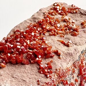 Vanadinite Matrix Specimens Druzy Red from Morocco​